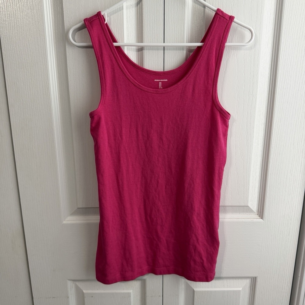 Amazon Essentials Pink Tank Top Women's Size Large Casual Travel Beach Summer